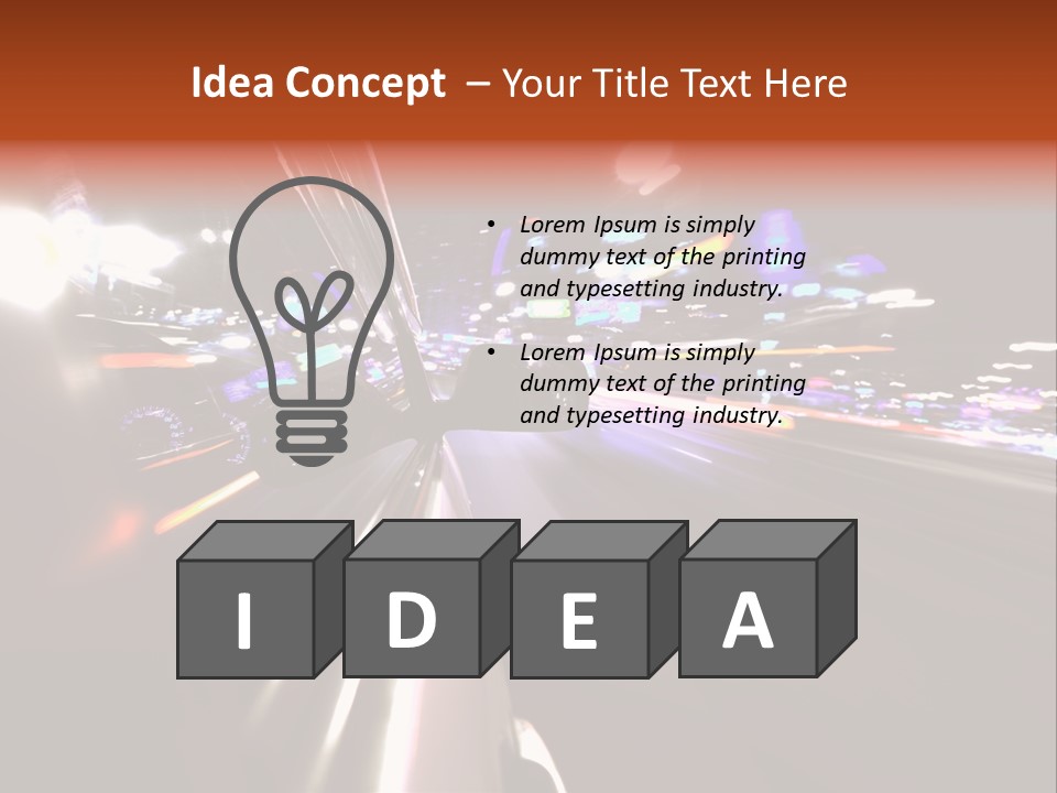 Building Traffic Light PowerPoint Template