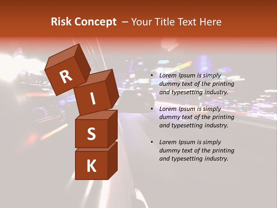 Building Traffic Light PowerPoint Template