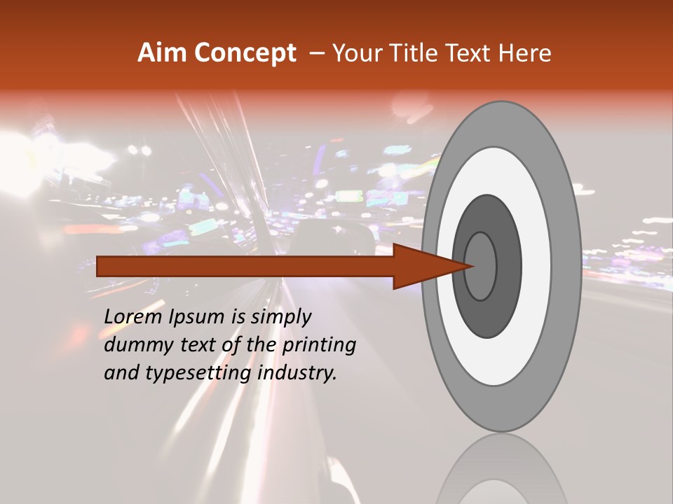 Building Traffic Light PowerPoint Template