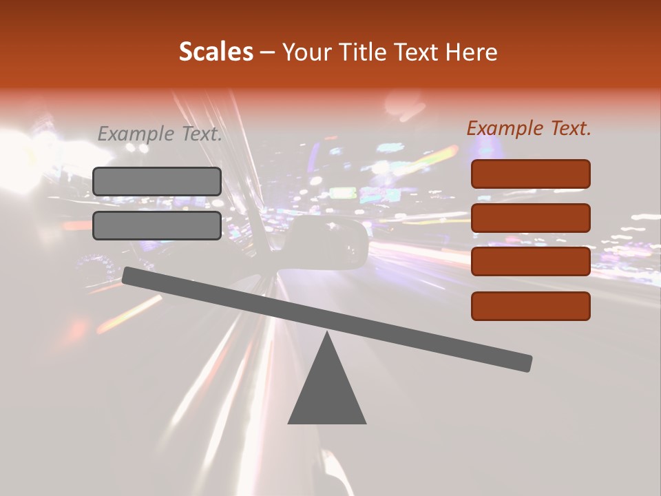 Building Traffic Light PowerPoint Template