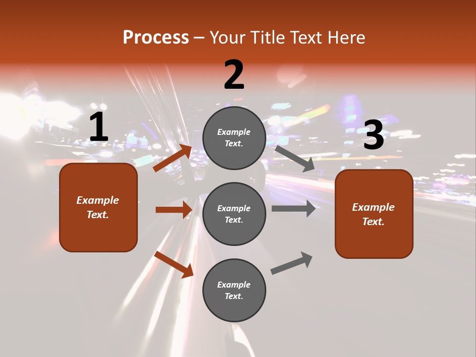 Building Traffic Light PowerPoint Template