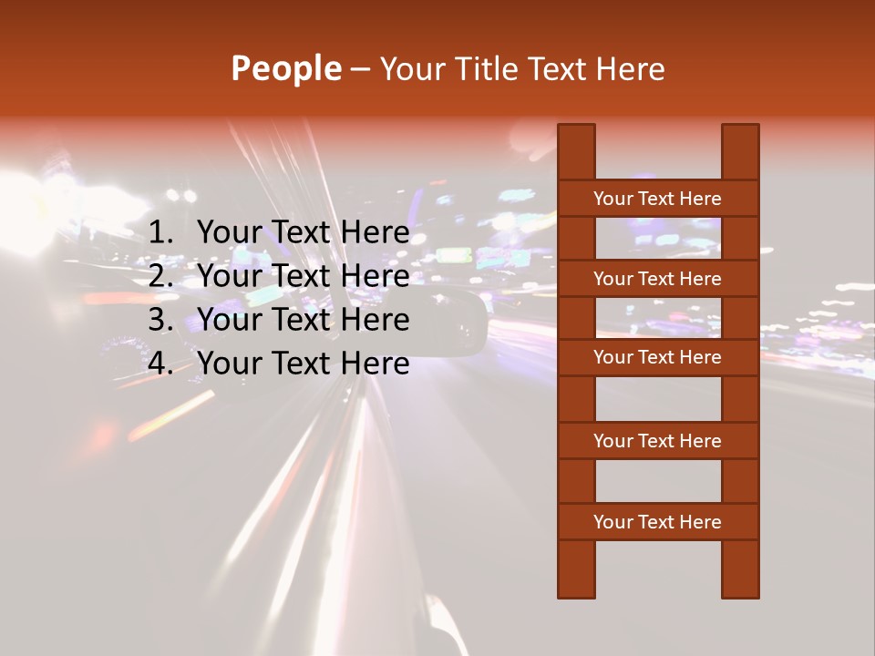 Building Traffic Light PowerPoint Template