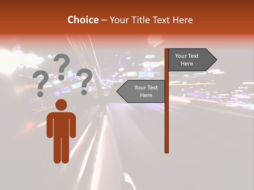 Building Traffic Light PowerPoint Template