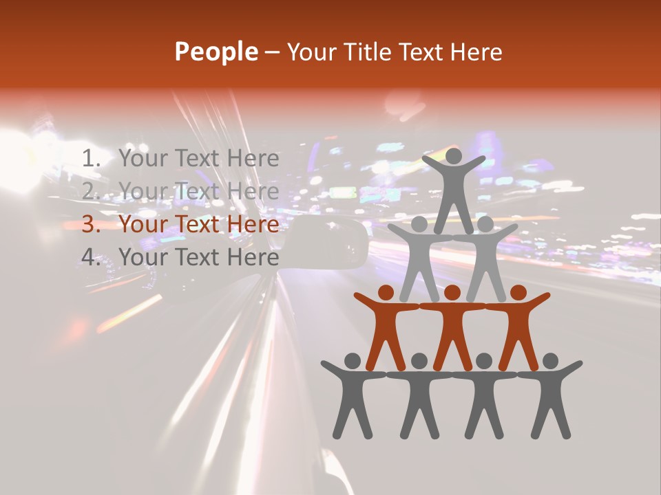 Building Traffic Light PowerPoint Template