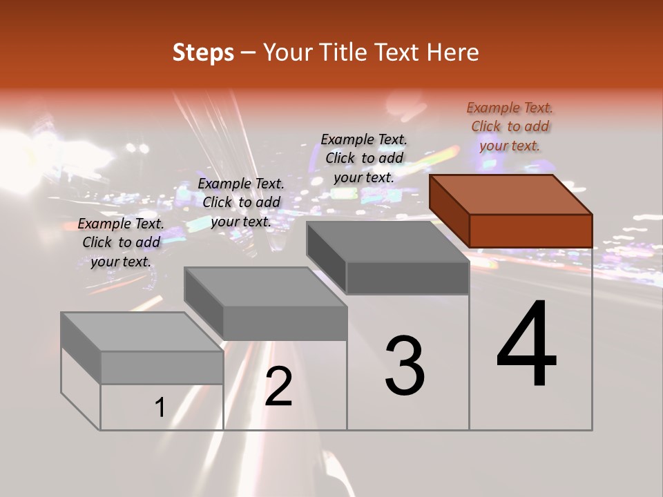 Building Traffic Light PowerPoint Template