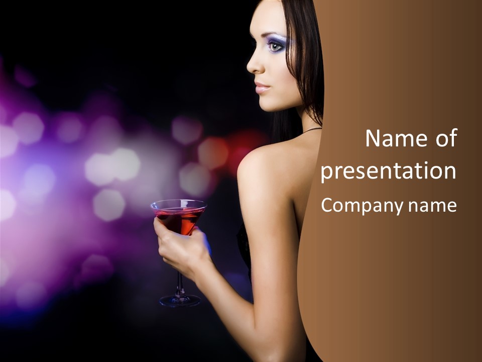 Caucasian Shaking Female PowerPoint Template