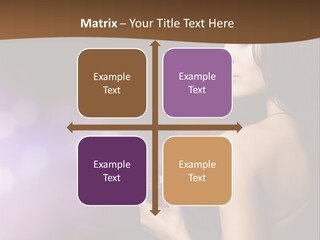 Caucasian Shaking Female PowerPoint Template
