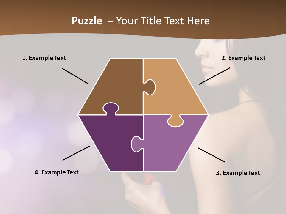Caucasian Shaking Female PowerPoint Template