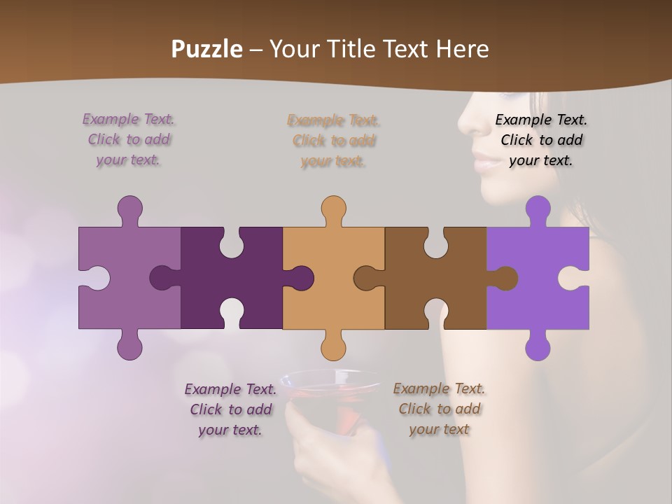 Caucasian Shaking Female PowerPoint Template