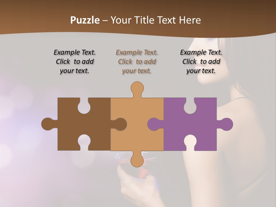 Caucasian Shaking Female PowerPoint Template