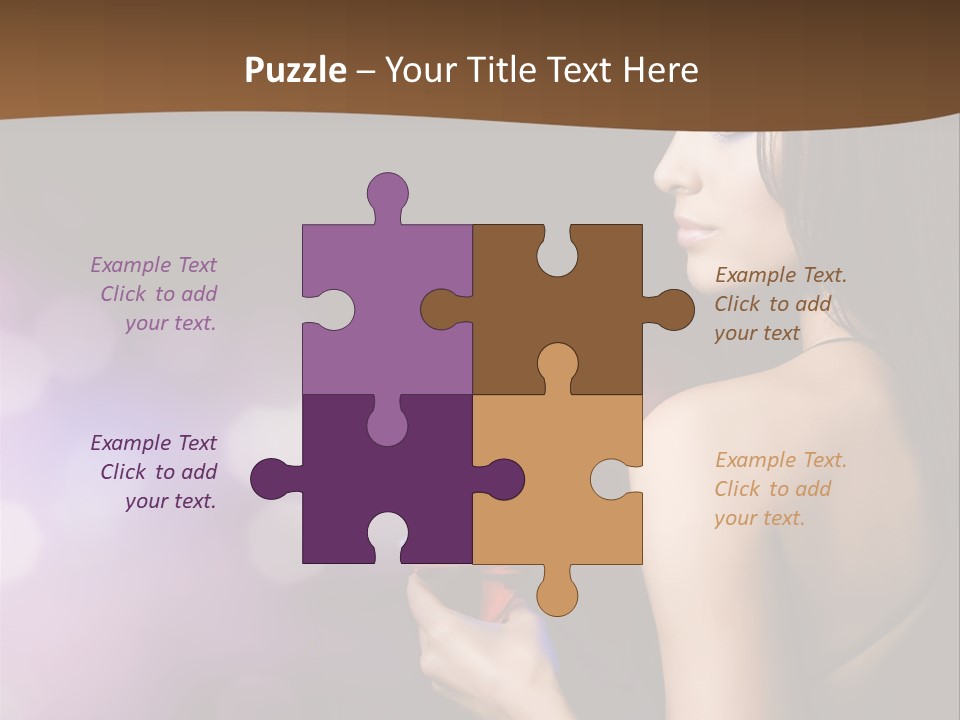 Caucasian Shaking Female PowerPoint Template