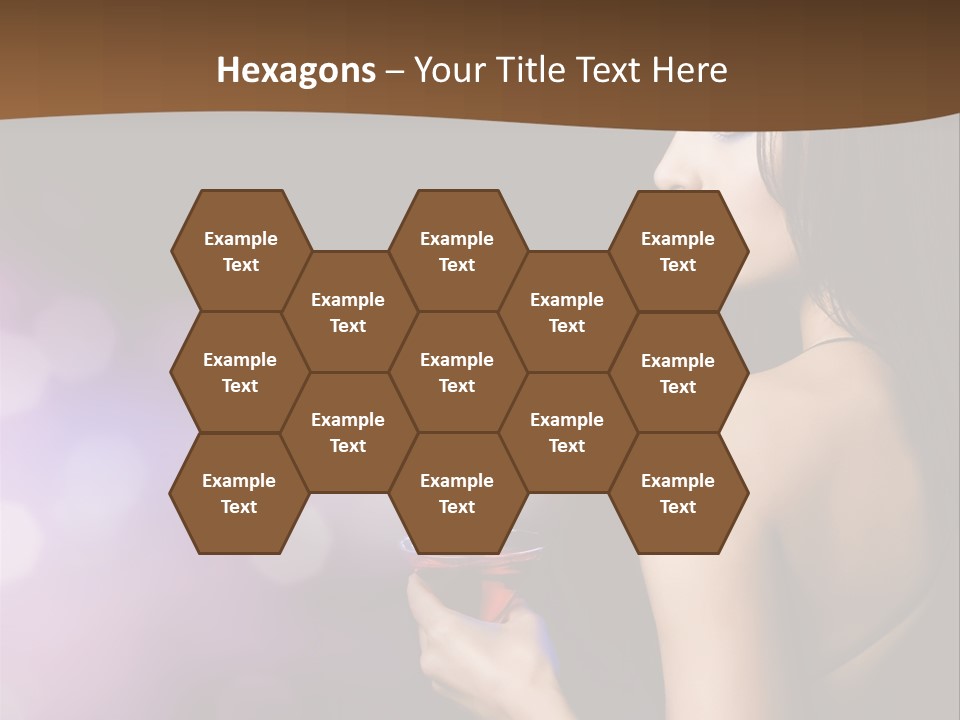 Caucasian Shaking Female PowerPoint Template