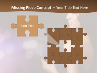 Caucasian Shaking Female PowerPoint Template