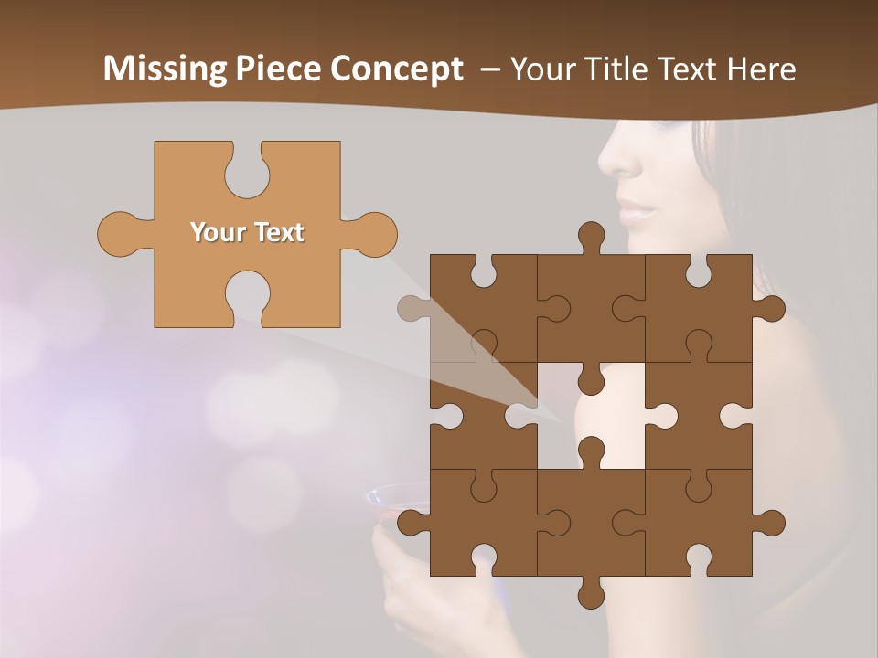 Caucasian Shaking Female PowerPoint Template