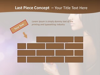 Caucasian Shaking Female PowerPoint Template