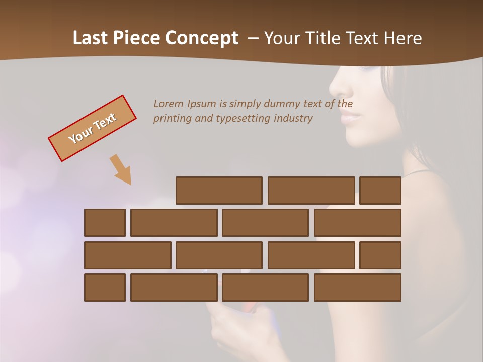 Caucasian Shaking Female PowerPoint Template