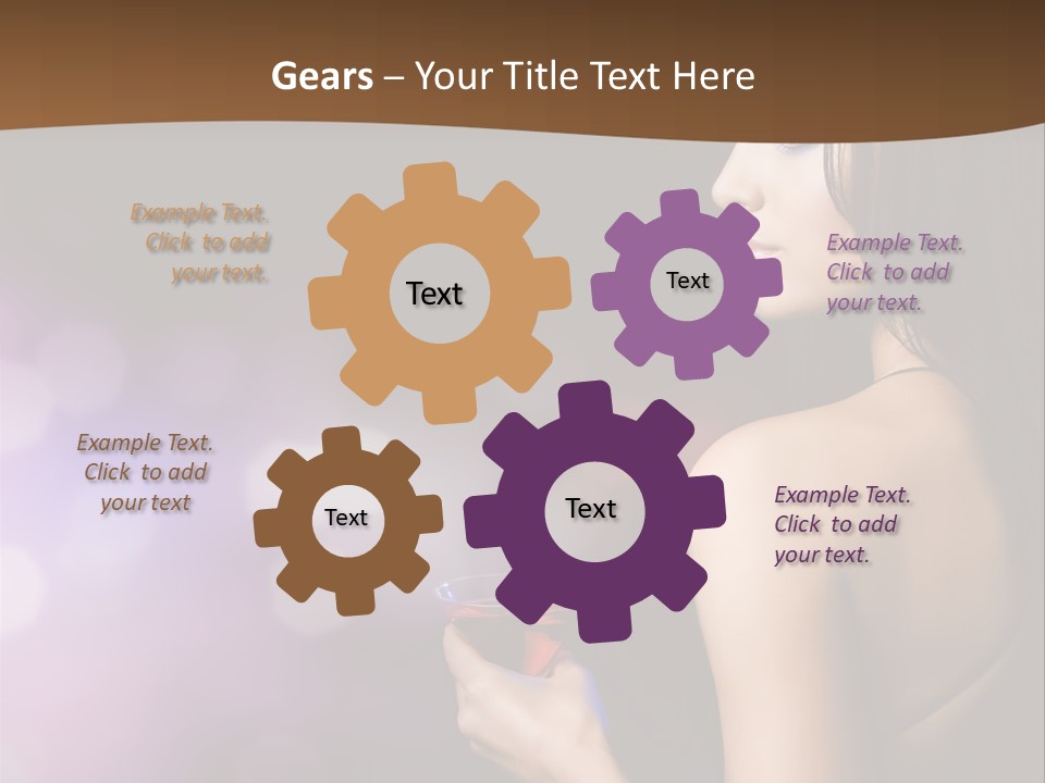 Caucasian Shaking Female PowerPoint Template