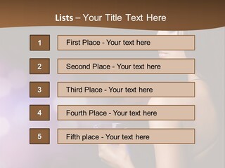 Caucasian Shaking Female PowerPoint Template