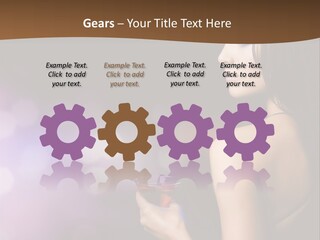 Caucasian Shaking Female PowerPoint Template