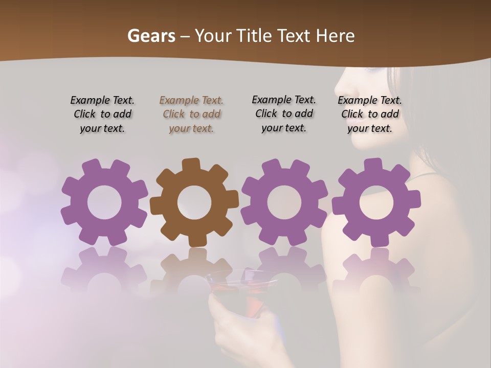 Caucasian Shaking Female PowerPoint Template
