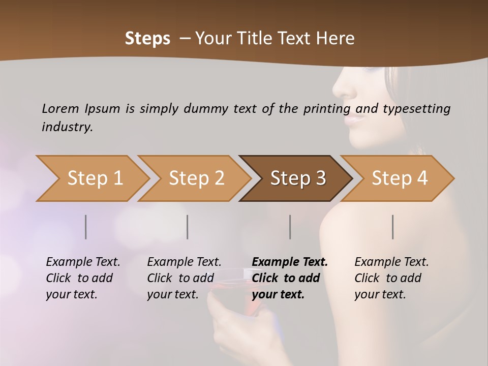 Caucasian Shaking Female PowerPoint Template