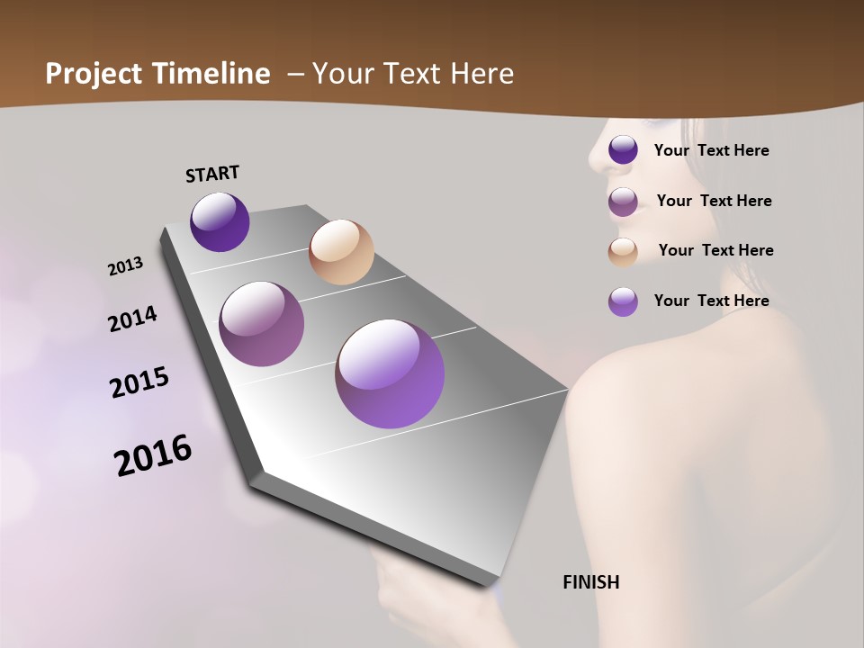 Caucasian Shaking Female PowerPoint Template