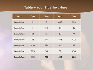Caucasian Shaking Female PowerPoint Template
