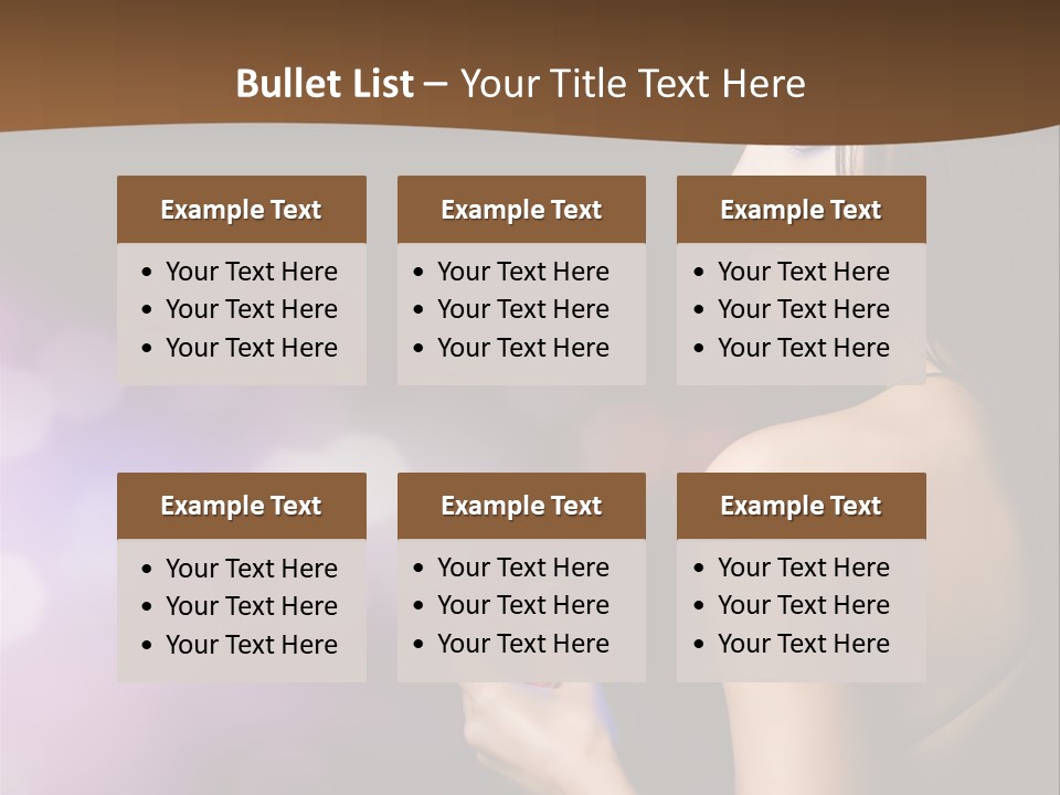 Caucasian Shaking Female PowerPoint Template
