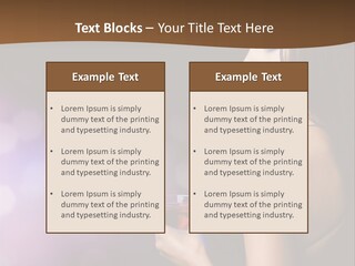 Caucasian Shaking Female PowerPoint Template