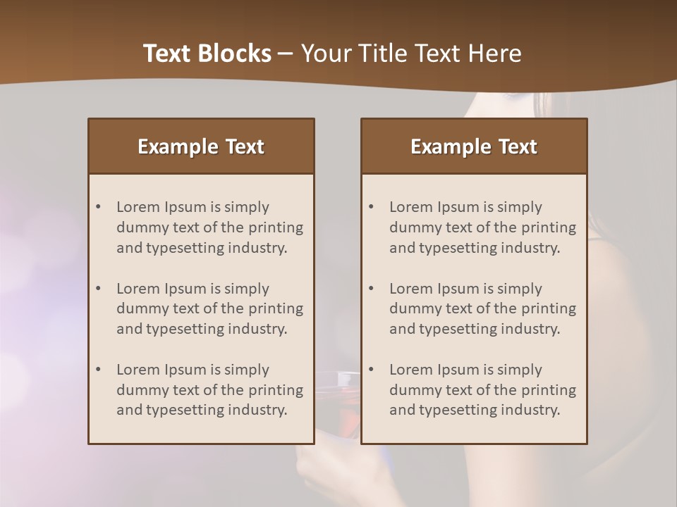 Caucasian Shaking Female PowerPoint Template