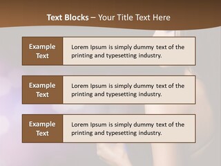 Caucasian Shaking Female PowerPoint Template