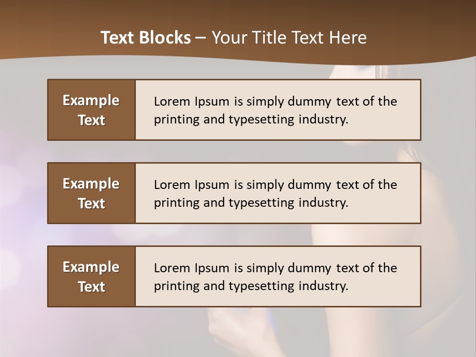 Caucasian Shaking Female PowerPoint Template