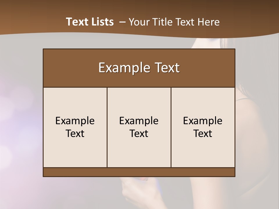 Caucasian Shaking Female PowerPoint Template