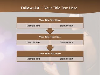 Caucasian Shaking Female PowerPoint Template