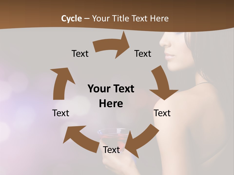 Caucasian Shaking Female PowerPoint Template