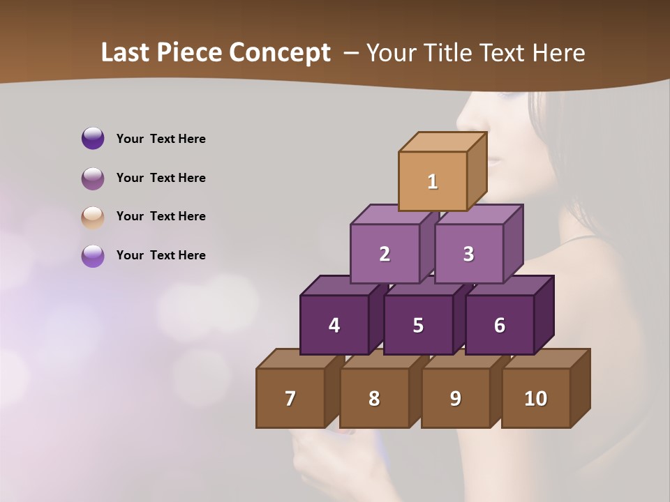 Caucasian Shaking Female PowerPoint Template