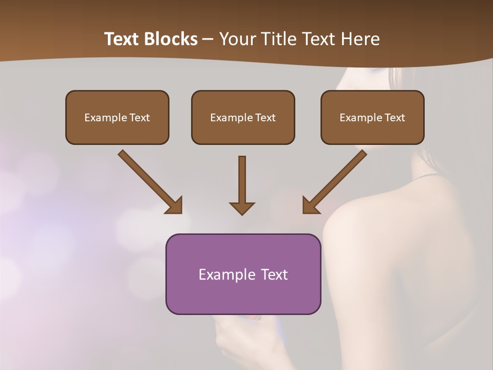 Caucasian Shaking Female PowerPoint Template