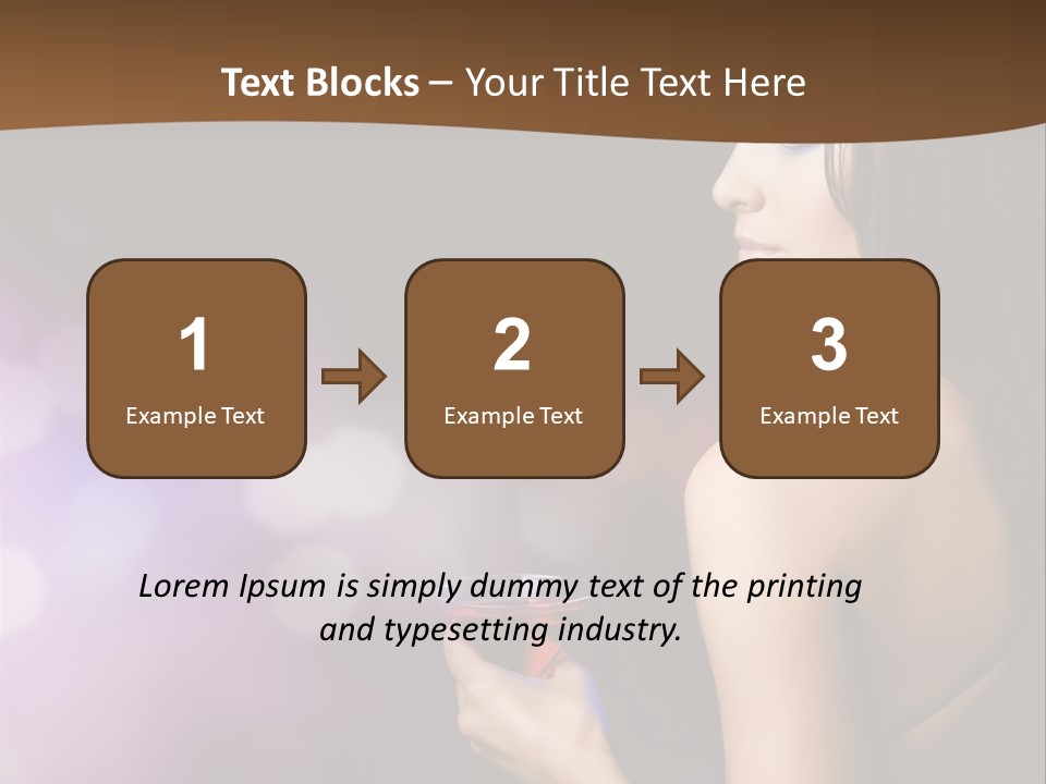 Caucasian Shaking Female PowerPoint Template