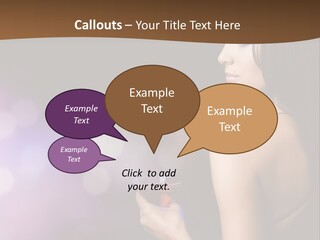 Caucasian Shaking Female PowerPoint Template