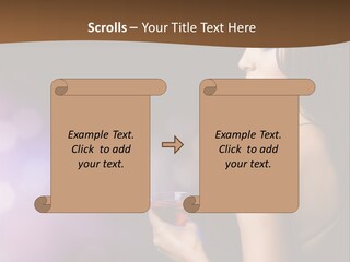 Caucasian Shaking Female PowerPoint Template