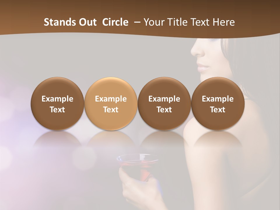 Caucasian Shaking Female PowerPoint Template