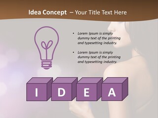 Caucasian Shaking Female PowerPoint Template
