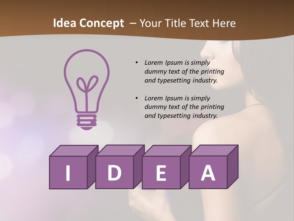 Caucasian Shaking Female PowerPoint Template