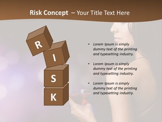Caucasian Shaking Female PowerPoint Template
