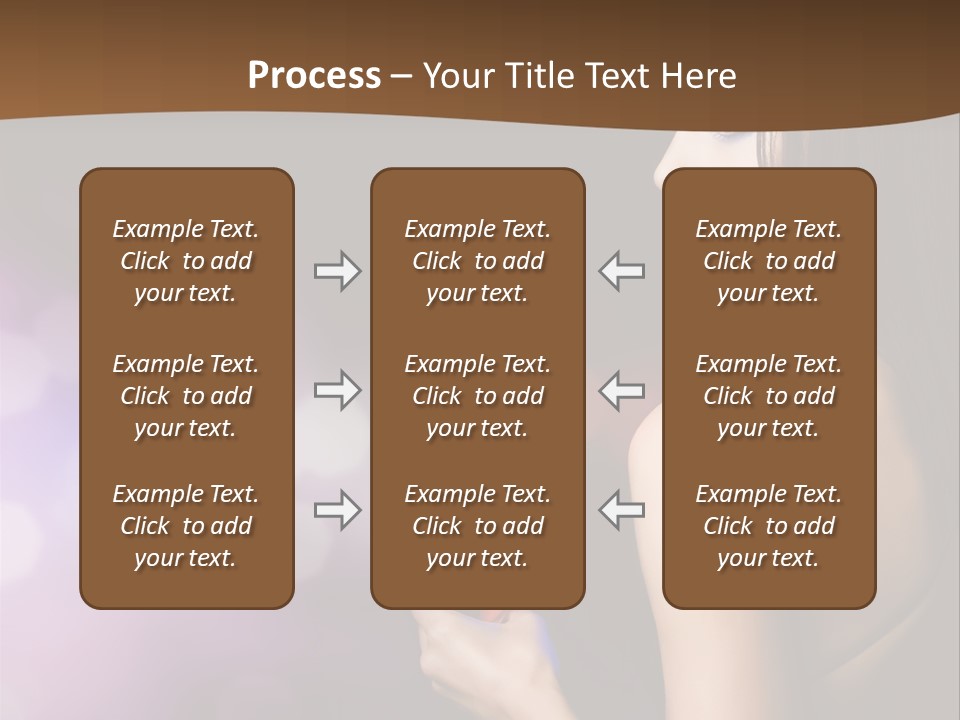 Caucasian Shaking Female PowerPoint Template