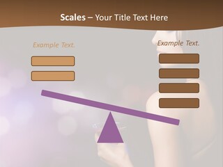 Caucasian Shaking Female PowerPoint Template