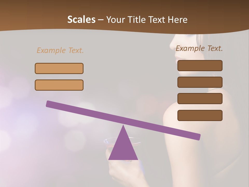 Caucasian Shaking Female PowerPoint Template