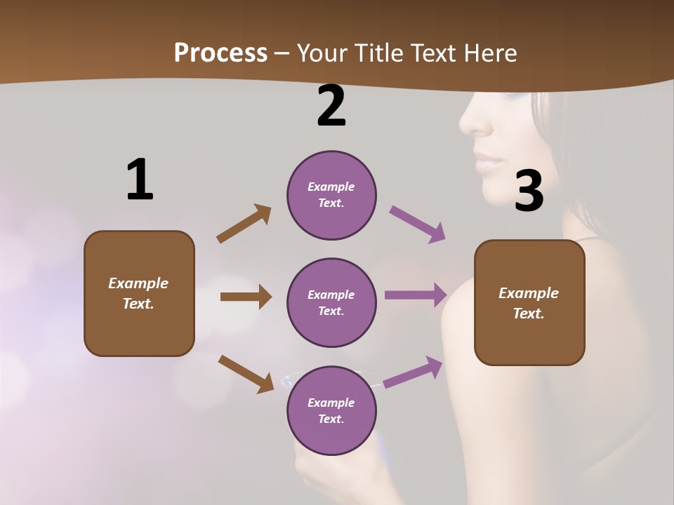 Caucasian Shaking Female PowerPoint Template