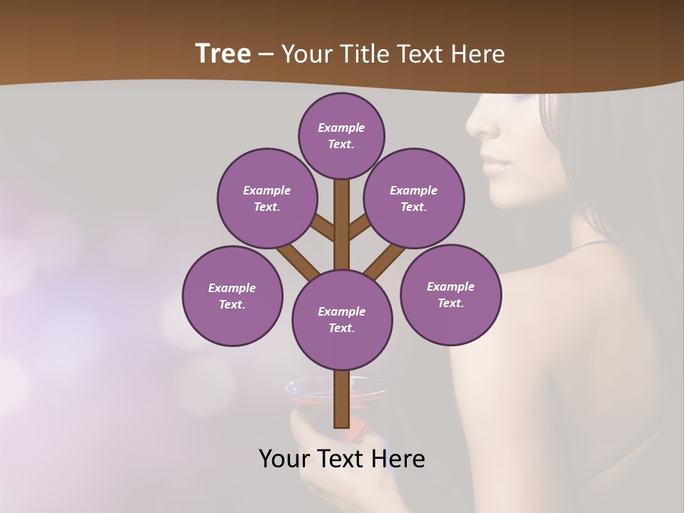 Caucasian Shaking Female PowerPoint Template