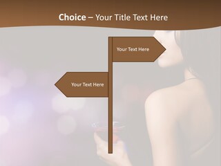 Caucasian Shaking Female PowerPoint Template